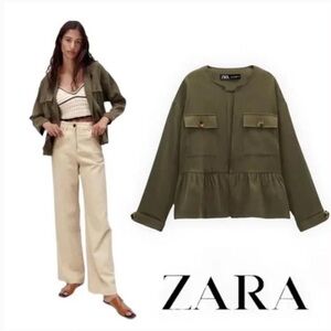 Zara Women's Olive Green Jacket